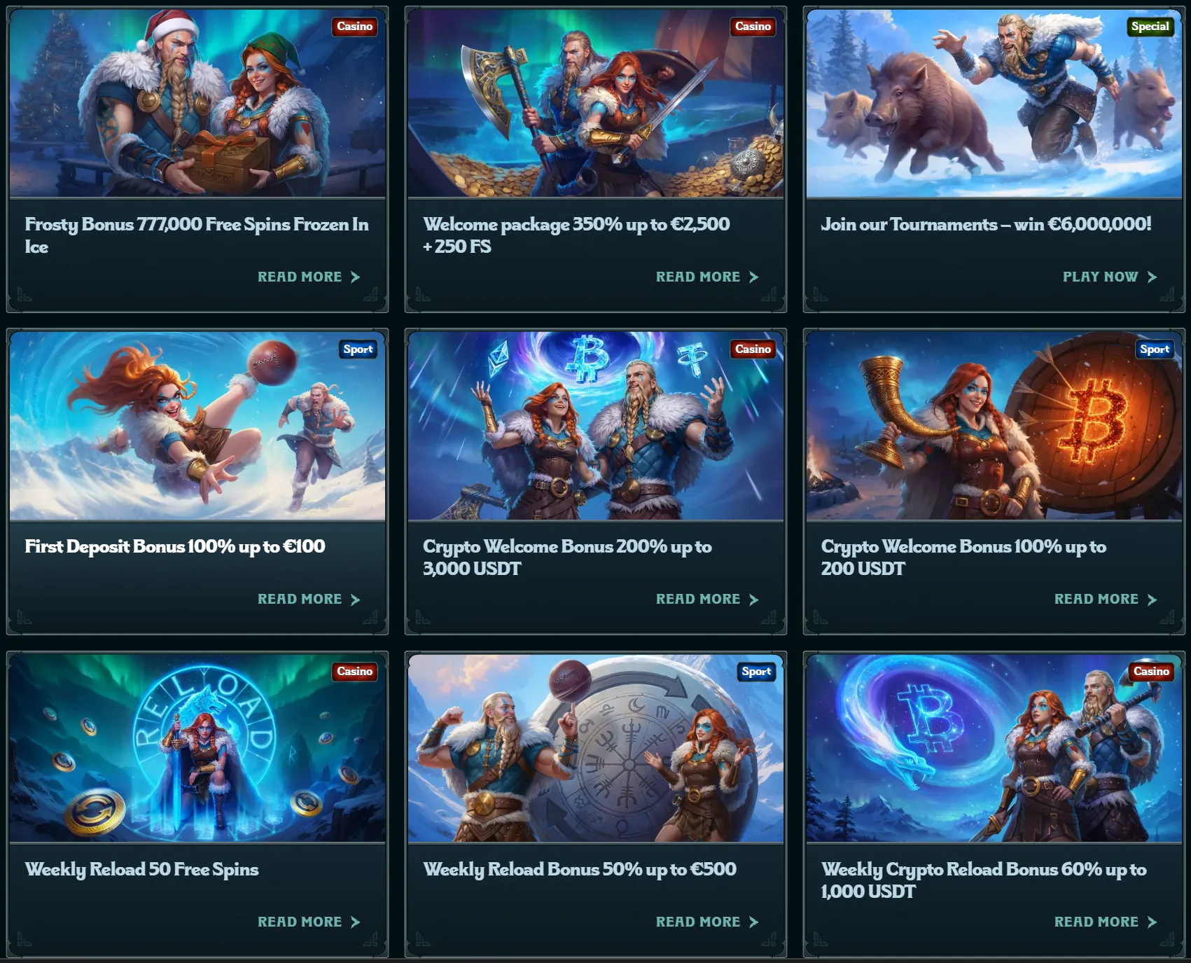 ragnaro casino frosty bonus