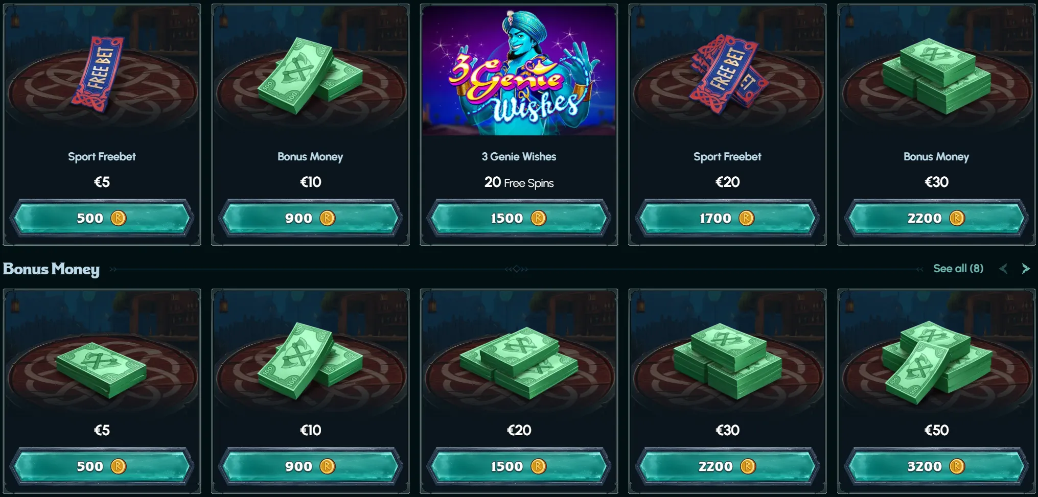 ragnaro casino shop